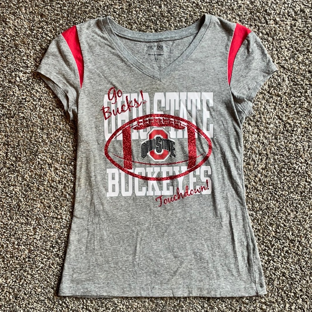 Girls Ohio State Buckeyes v-neck size 12